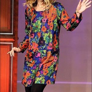 Jcrew silk floral dress